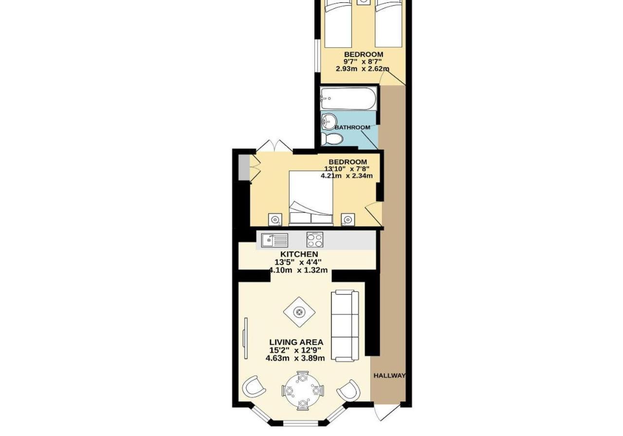 Queens Apartment - By My Getaways - Free Parking For One Car 布赖顿 外观 照片